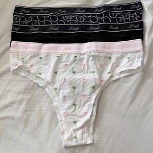 PINK Victoria's Secret Trio of Brazilian Panties